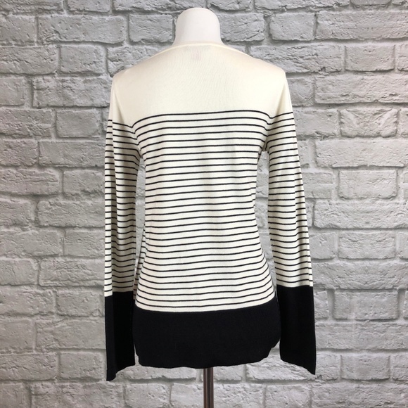 Vince Camuto Colorblock Striped Sweater - Picture 4 of 5